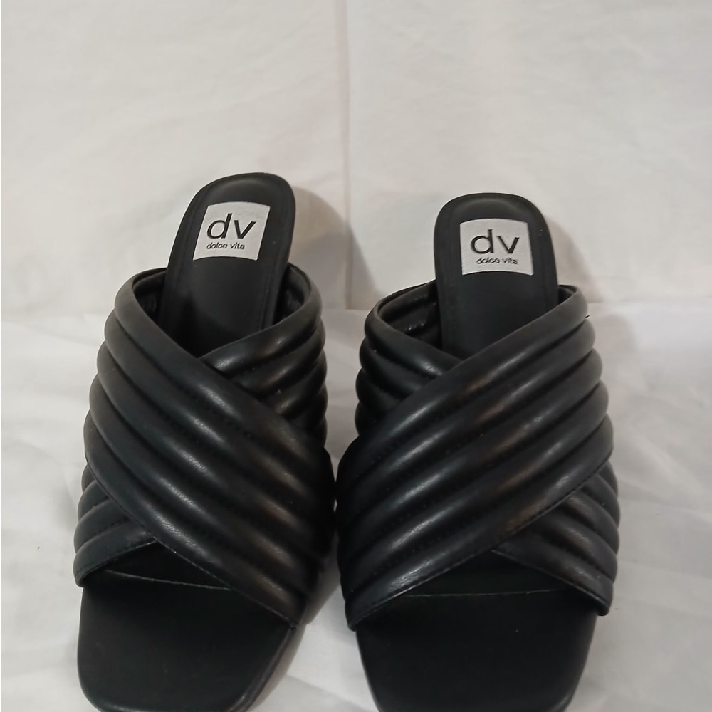 Dolce Vita Black Crisscross Heels